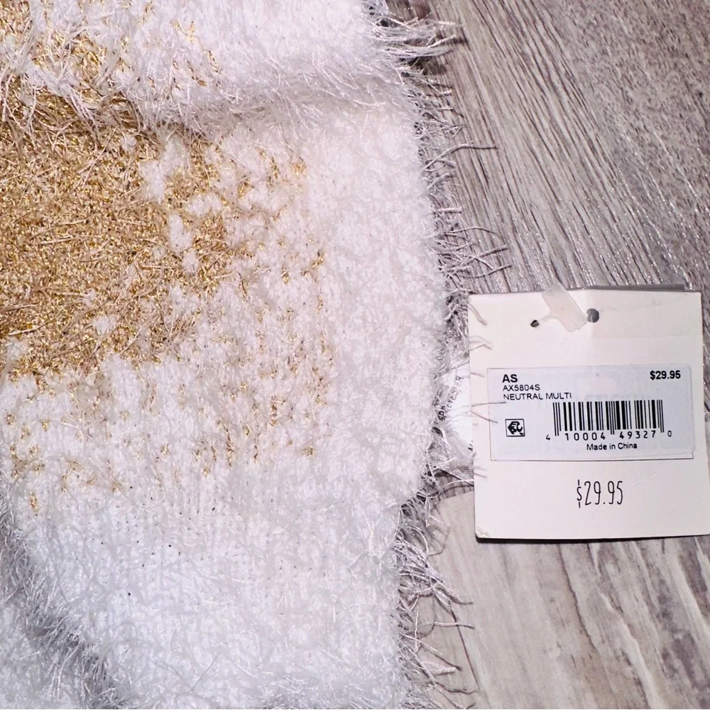 Gold and silver scarf